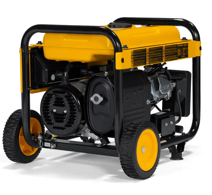 DEWALT 8000 Watt Electric Start Gas Powered Portable Generator with Idle Speed Control, GFCI Outlet and CO Protection