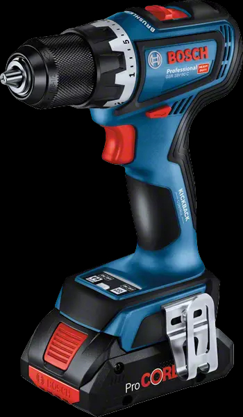 BOSCH COMBI-KIT 4 OUTILS 18V : GSR 18V-90C + GDR 18V-210C + GBH 18V-24C + GOP 18V-28 + 1 battery 4,0 AH (PROCORE) + 2 batteries 5,5 AH (PROCORE) + GAL 1880CV (L) Professional
